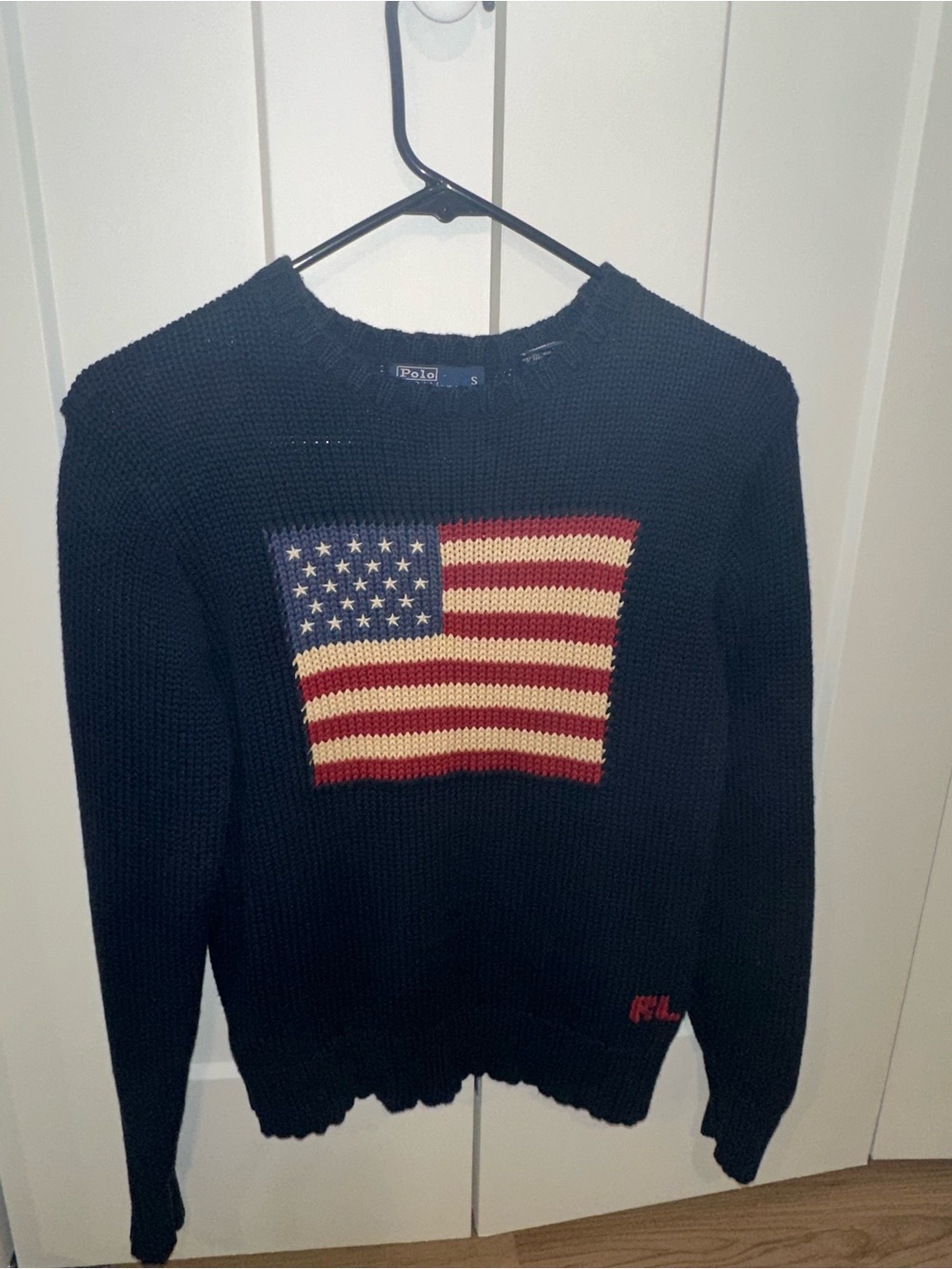 American flag knit sweater 100% cotton - Picture 5 of 7